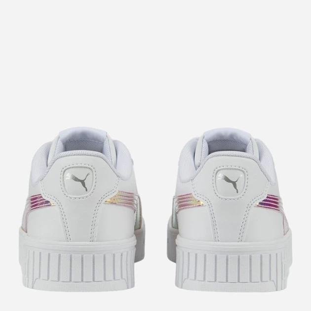 Sneakersy damskie z eko skóry Puma Carina 2.0 Holo Jr 387985-01 37.5 Białe (4065449615211) - obraz 5