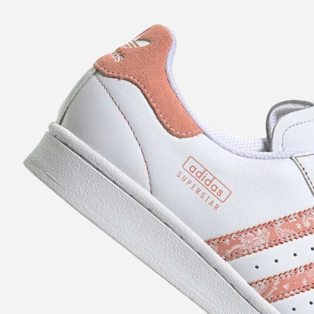 Sneakersy damskie do kostki adidas Originals Superstar W IE3007 37.5 (4.5UK) Biały/Brzoskwiniowy (4066765897947) - obraz 7
