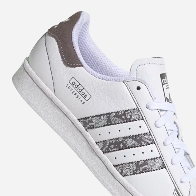 Sneakersy damskie do kostki adidas Originals Superstar W IE3008 36.5 (4UK) Biały/Ciemnoszary (4066765890139) - obraz 8