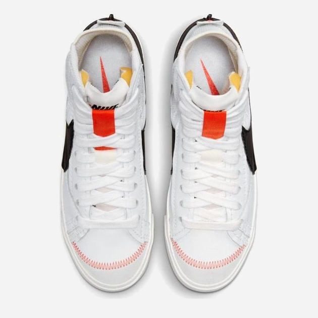 Жіночі кеди високі Nike Blazer Mid 77 DQ1471-100 36.5 (6US) 23 см White/Black-White-Sail (195866296930) - зображення 6