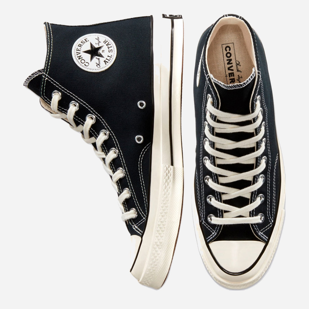Buty sportowe damskie wysokie Converse Chuck 70 Canvas 162050C 41 (7.5US) 26 cm Black/Black/Egret (888755675236) - obraz 5