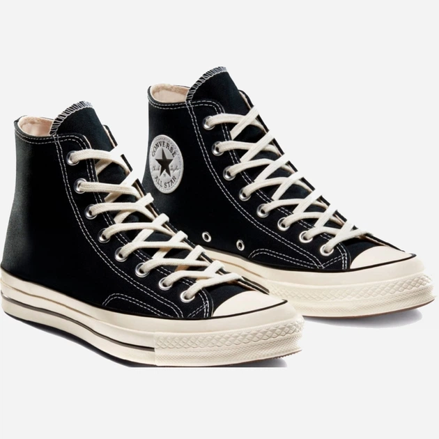 Wysokie Buty sportowe damskie Converse Chuck 70 Canvas 162050C 40 (7US) 25,5 cm Black/Black/Egret (888755675229) - obraz 3