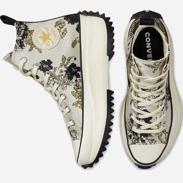 Жіночі кеди високі Converse Run Star Hike 171399C 37 (4.5US) 22.5 см Бежевий/Чорний (194433095990) - зображення 4