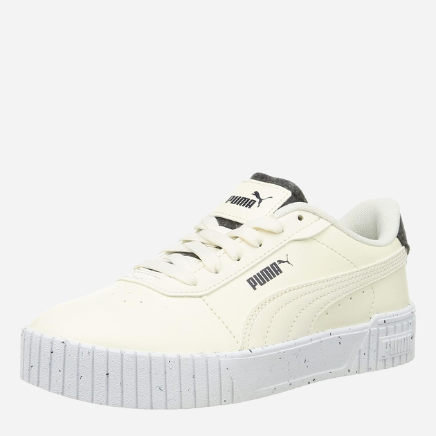 Sneakersy damskie Puma Carina 2.0 38665902 39 (6UK) 25 cm Biały/Jasnożółty (4065449591829) - obraz 2