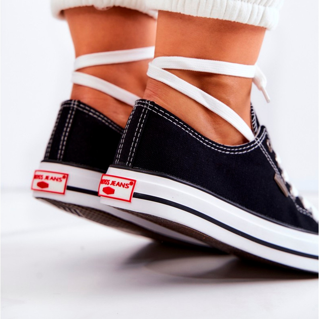 Жіночі кеди низькі Cross Jeans JJ2R4011C 39 Чорні (8697319243918) - зображення 8
