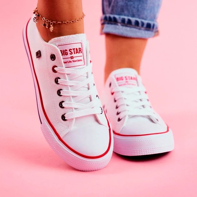 Жіночі кеди низькі Big Star T274022 36 Білі (5900714167967) - зображення 3