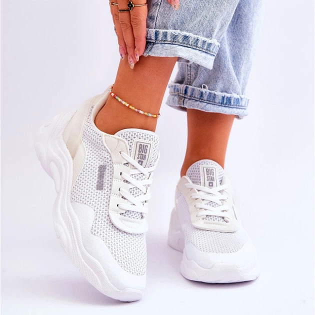 Жіночі снікери Big Star LL274A064 40 Білі (5900714633714) - зображення 3