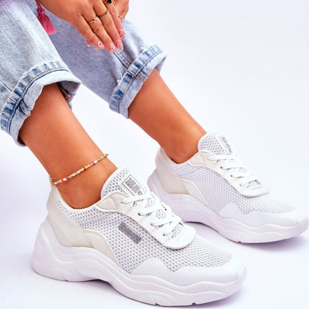 Sneakersy damskie Big Star LL274A064 41 Białe (5900714633721) - obraz 9