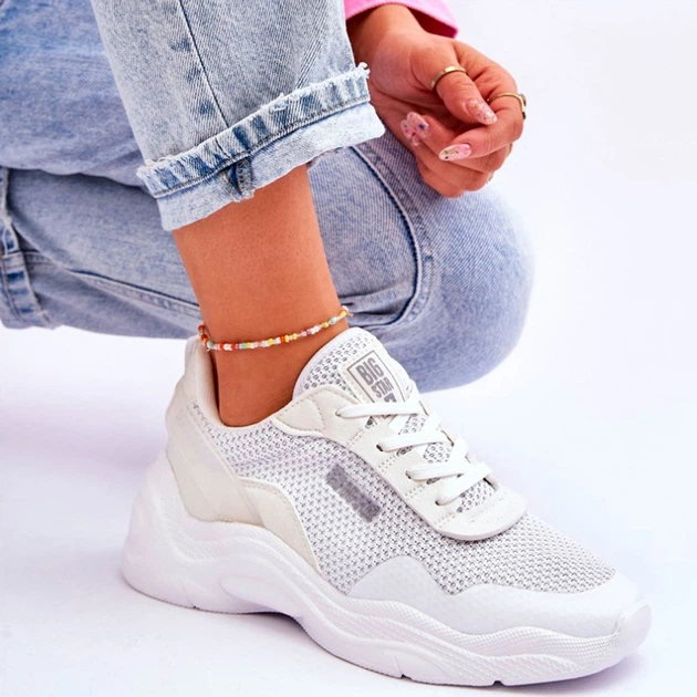 Sneakersy damskie Big Star LL274A064 38 Białe (5900714633691) - obraz 7