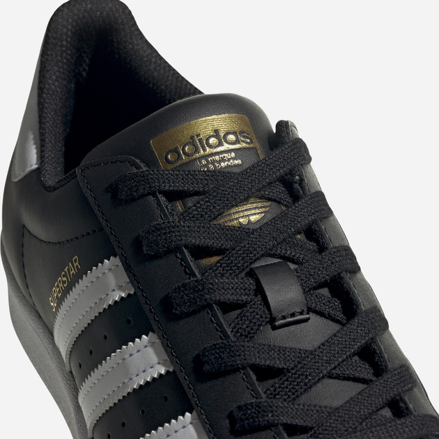 Жіночі кеди низькі adidas Originals Superstar W FV3286 40.5 (UK 7) Чорні (4062056828126) - зображення 6