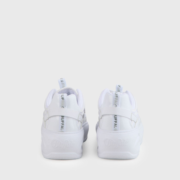 Sneakersy damskie na wysokiej platformie Buffalo Calzature 1630465 38 Białe (4061516302534) - obraz 6