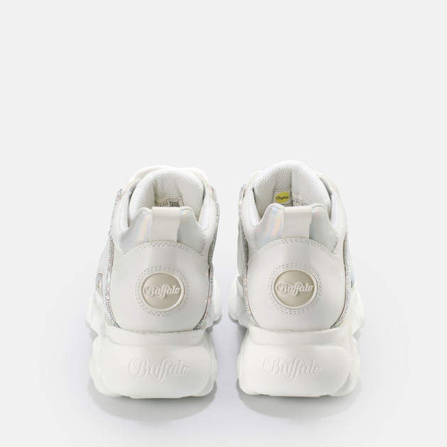 Sneakersy damskie na wysokiej platformie Buffalo Calzature 1630702 41 Biały/Srebrny (4061516514258) - obraz 6