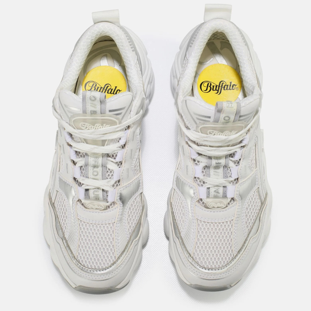 Sneakersy damskie na wysokiej platformie Buffalo Calzature 1630649 36 Biały/Srebrny (4061516519864) - obraz 5