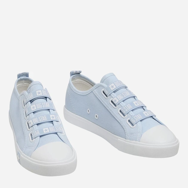 Trampki damskie materiałowe do kostki Big Star HH274095 37 Niebieskie (5900714338428) - obraz 9