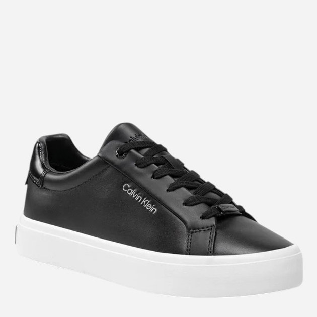 Sneakersy damskie ze skóry naturalnej Calvin Klein HW0HW01066BAX 36 Czarne (8719856112813) - obraz 2