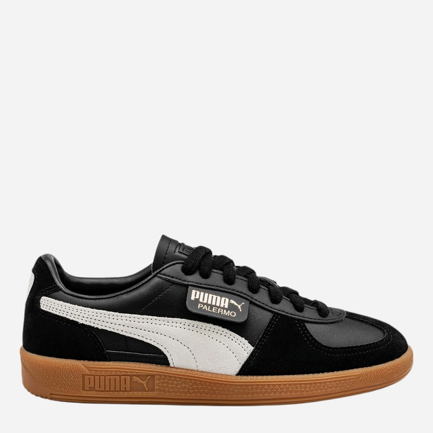 Жіночі кеди низькі Puma Palermo Leather 39646403 37.5 Чорні (4099685704613) - зображення 1