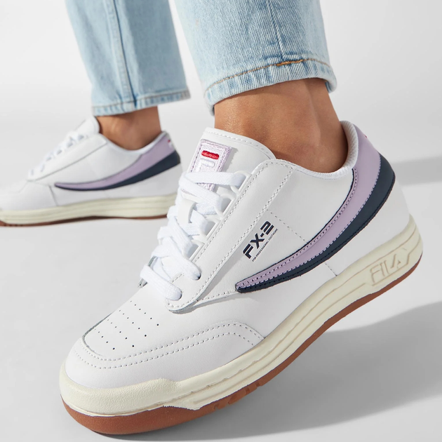 Жіночі снікери Fila Original Tennis '83 FFW0281-13199 40 (9US) 25 см Білий/Світло-фіолетовий (8719477766754) - зображення 2