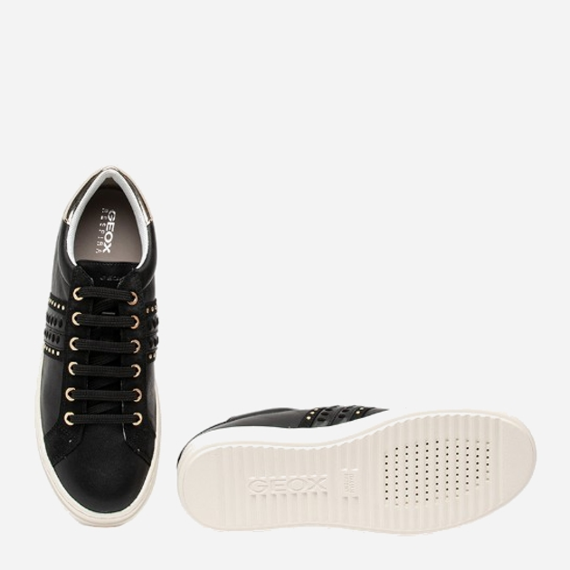 Sneakersy damskie Geox D02FED085BN 41 (7.5UK) 26.7 cm Czarne (8054730387490) - obraz 6
