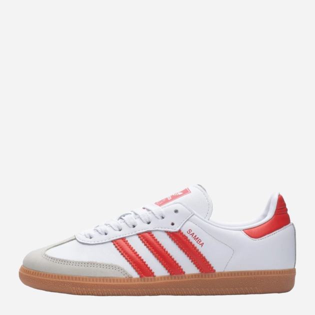 Sneakersy damskie do kostki adidas Originals Samba OG W IF6513 36 (3.5UK) Biały/Czerwony (4066765920843) - obraz 4