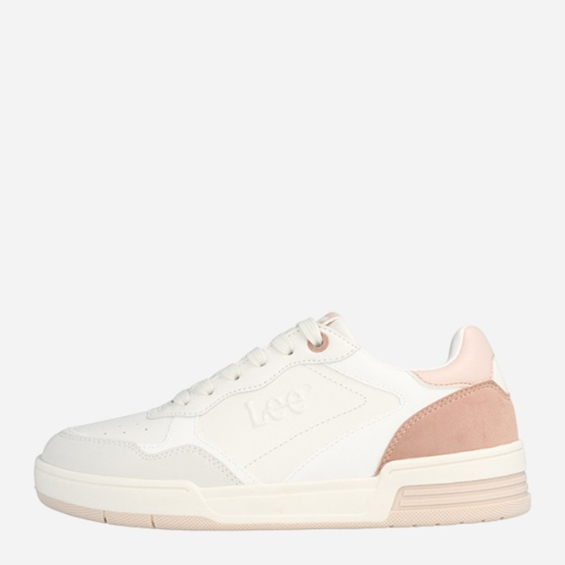 Sneakersy damskie z eko skóry Lee Flare 2.0 Low 50241004.07G 37 Biały/Różowy (5400821956268) - obraz 4