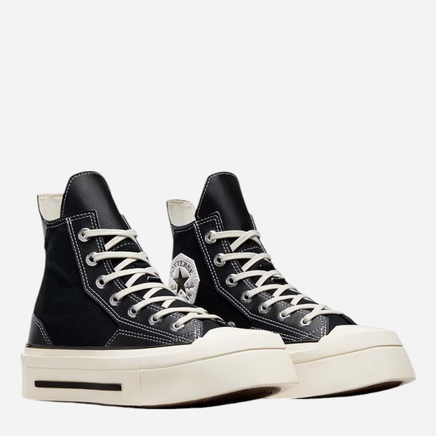 Trampki damskie na platformie Converse Chuck 70 De Luxe Squared Hi A06435C 37 Czarne (194434653809) - obraz 2