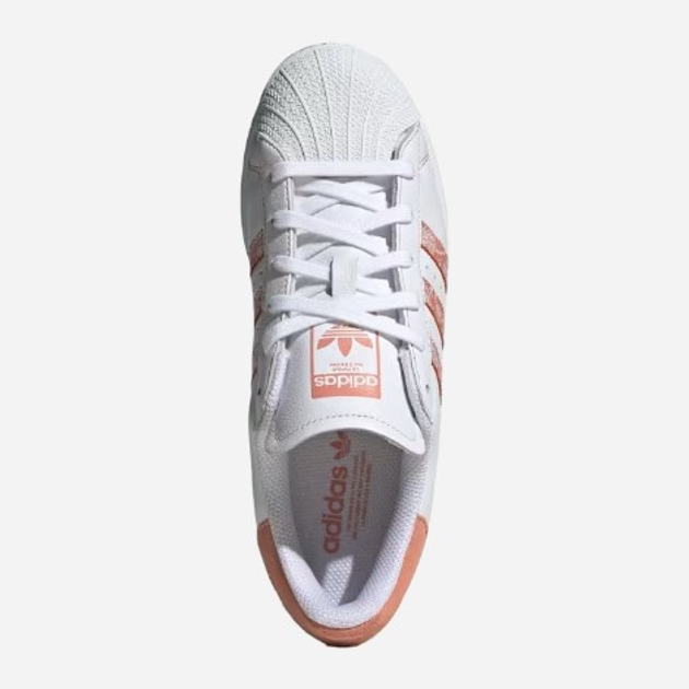 Sneakersy damskie do kostki adidas Originals Superstar W IE3007 37.5 (4.5UK) Biały/Brzoskwiniowy (4066765897947) - obraz 5