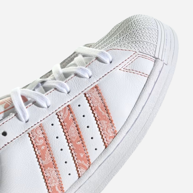 Sneakersy damskie do kostki adidas Originals Superstar W IE3007 37.5 (4.5UK) Biały/Brzoskwiniowy (4066765897947) - obraz 8