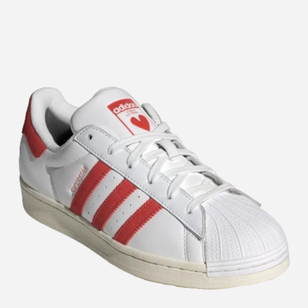 Sneakersy damskie do kostki adidas Originals Superstar W IG5958 42.5 (8.5UK) Biały/Czerwony (4066764089008) - obraz 2