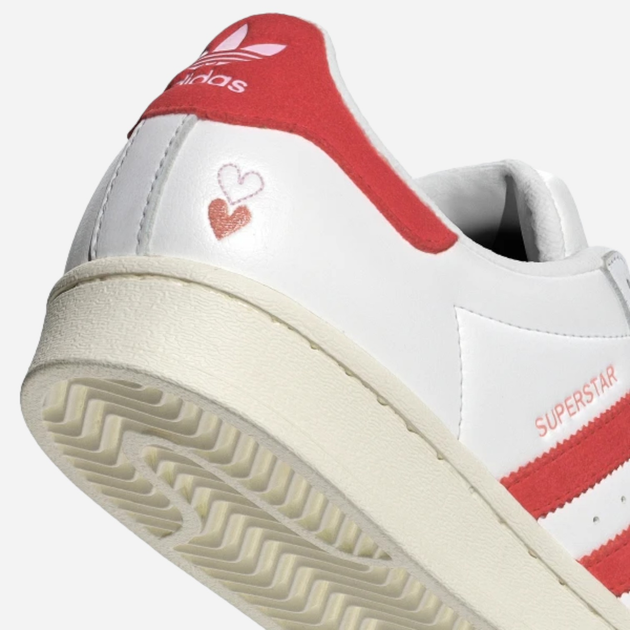 Жіночі кеди низькі adidas Originals Superstar W IG5958 39.5 (6UK) Білий/Червоний (4066764086533) - зображення 8