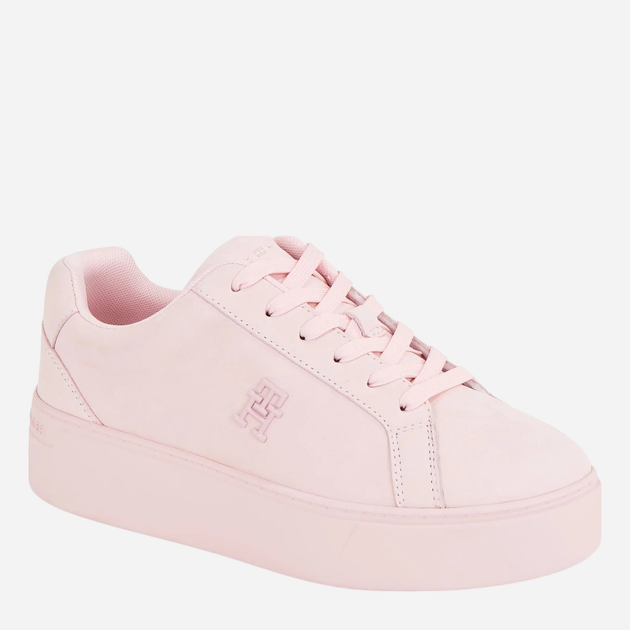 Sneakersy damskie skórzane Tommy Hilfiger thifw0fw07912tjq 39 Różowe (8720646933495) - obraz 3