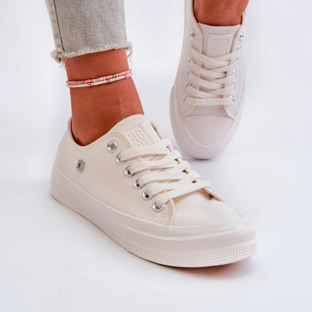 Trampki damskie materiałowe Big Star NN274285 36 Białe (5900714736163) - obraz 4