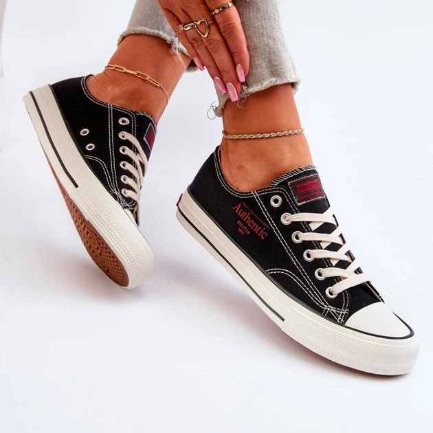 Trampki damskie materiałowe Big Star NN274234 38 Czarne (5900714753061) - obraz 3