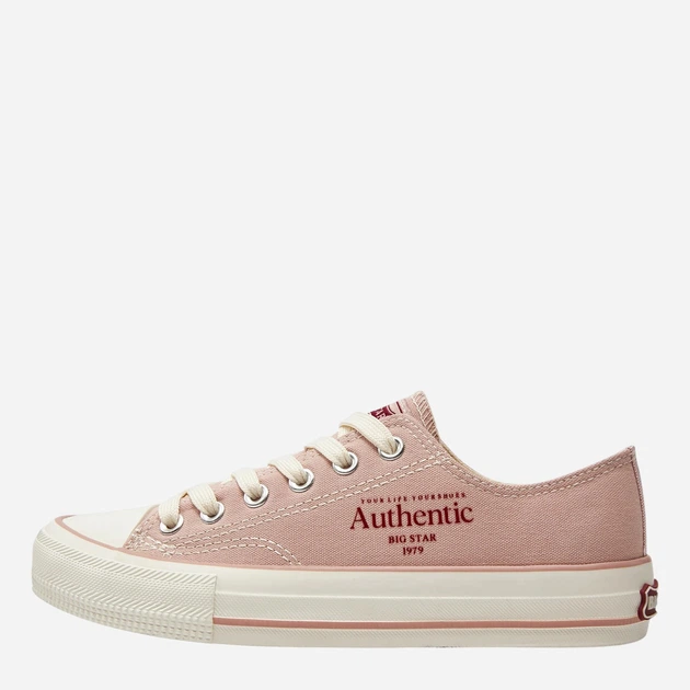 Жіночі кеди низькі Big Star NN274239 38 Рожеві (5900714753245) - зображення 8