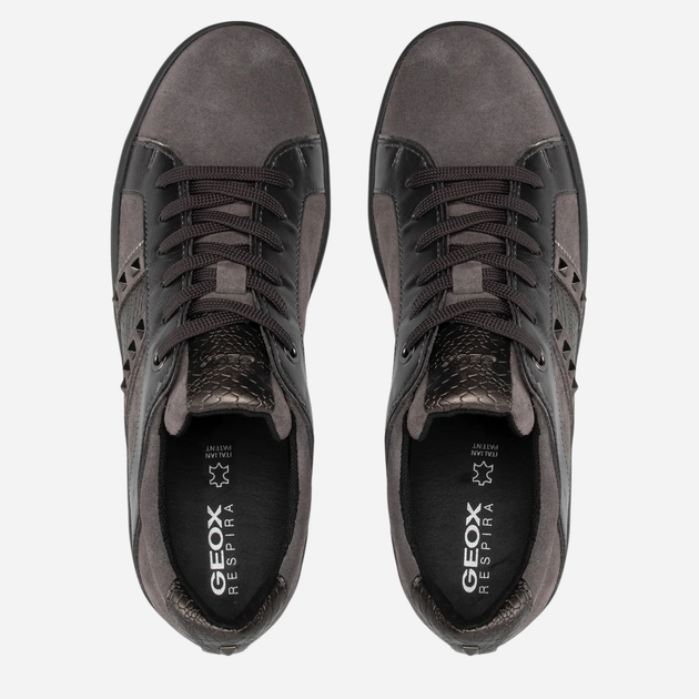 Sneakersy damskie do kostki Geox D16FFC022PV-C9002 40 Ciemnoszare (8050036227669) - obraz 5