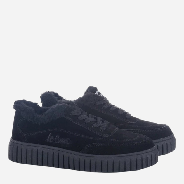 Zimowe sneakersy damskie zamszowe Lee Cooper LCJ-24-01-2973L 37 (4UK) 24 cm Czarne (5904292159758) - obraz 3