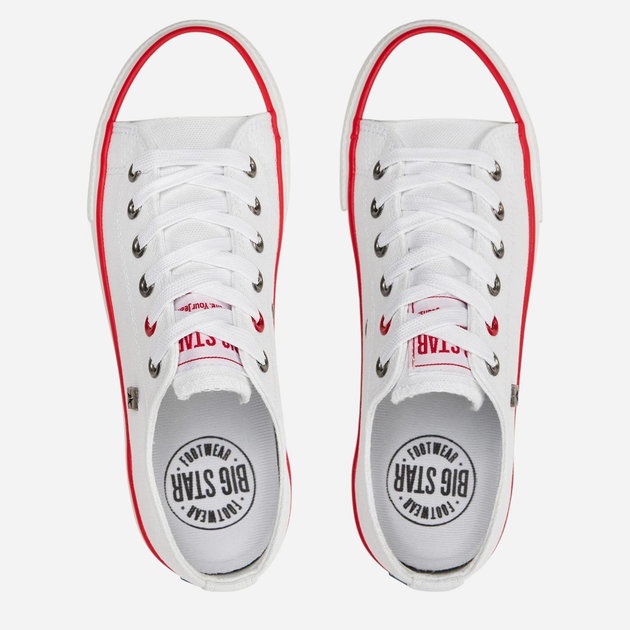 Trampki damskie materiałowe Big Star NN274656 40 Białe (5900714732998) - obraz 9