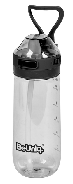 Пляшка для води Paso BeUniq BU23-3034A 550 ml Чорна (5903162122236) - зображення 1