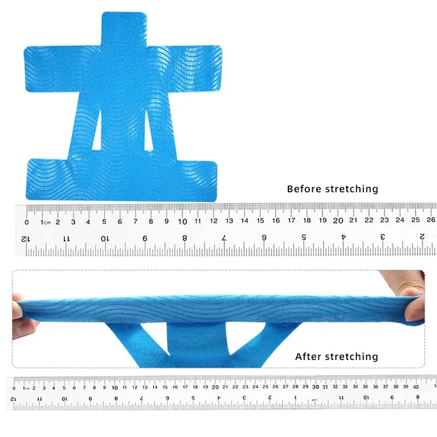 Кінезіологічна Дихаюча Стрічка для Підтримки М'язів Toelab M195 Плечового Суглоба під Час Занять Спортом Синя 1шт (5024479) - зображення 2