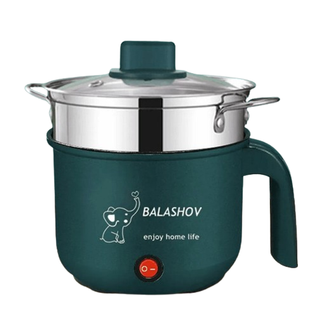 Электрическая рисоварка с антипригарным покрытием Rice Cooker Зеленая - изображение 1