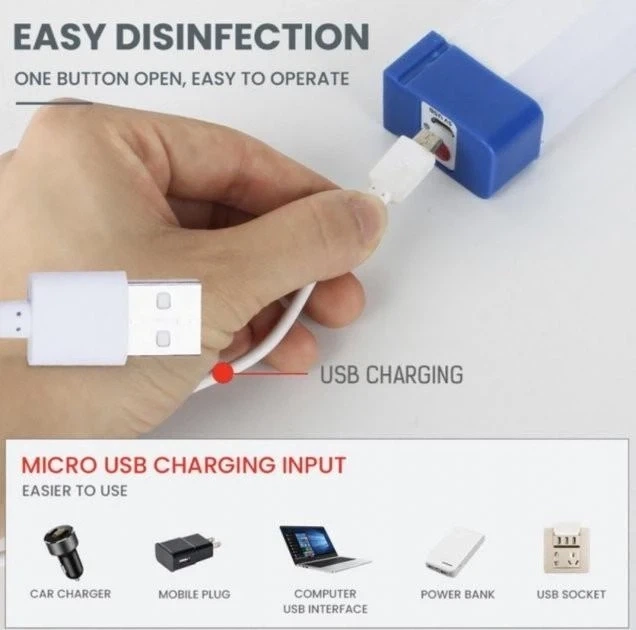 Світлодіодна USB LED лампа-нічник із сонячною панеллю на магніті 32 см Luxury T330-60W - зображення 4
