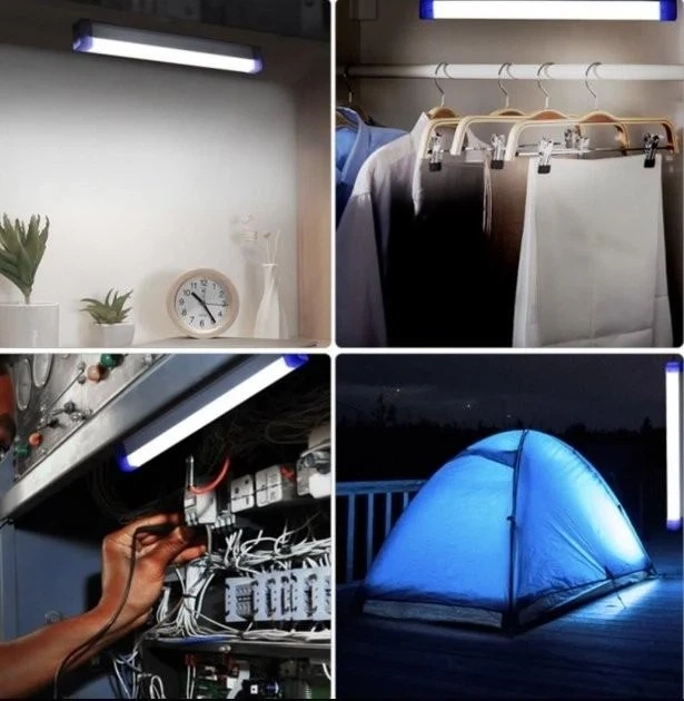 Світлодіодна USB LED лампа-нічник із сонячною панеллю на магніті 32 см Luxury T330-60W - зображення 8