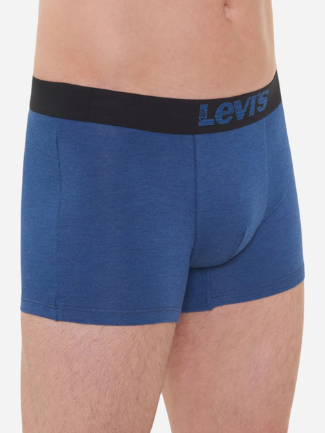 Набір трусів-боксерів чоловічих бавовняних Levi's Opt Ill Boxer Brief Org Co 701203921-002 L 2 шт Темно-синій (8720245183444) - зображення 6