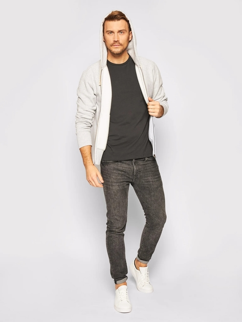 Набір футболок бавовняних довгих чоловічих Levi's Solid Crew 2P 9050550018-840 L 2 шт Чорний (8718824824093) - зображення 4