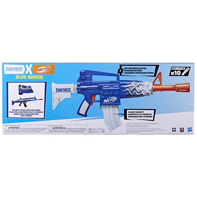 Broń zabawkowa Hasbro Nerf Fortnite Blue Shock blaster F4108 (5010996119209) - Zdjęcie 2 Broń zabawkowa Hasbro Nerf Fortnite Blue Shock blaster F4108 (5010996119209) - obraz 2