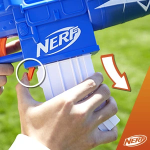 Broń zabawkowa Hasbro Nerf Fortnite Blue Shock blaster F4108 (5010996119209) - Zdjęcie 5 Broń zabawkowa Hasbro Nerf Fortnite Blue Shock blaster F4108 (5010996119209) - obraz 5