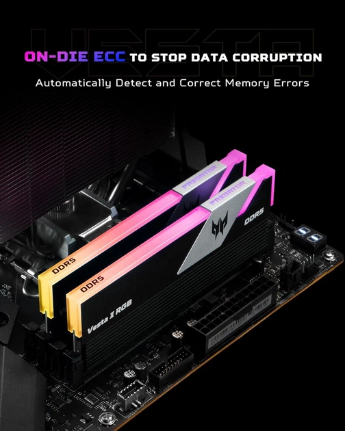Оперативная память Acer Predator Vesta II RGB Black DDR5 UDIMM