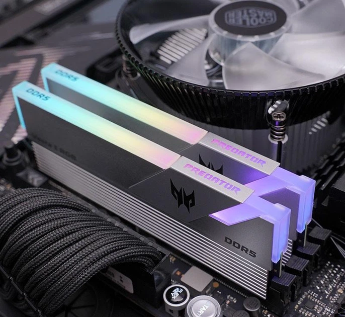 Оперативная память Acer Predator Vesta II RGB Silver DDR5 UDIMM