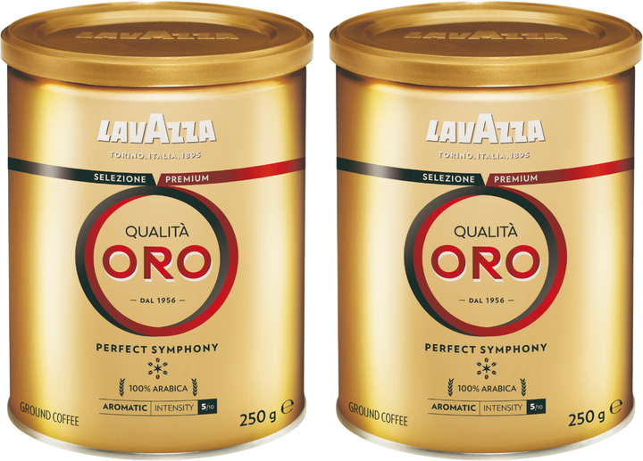 Kawa mielona Lavazza Qualita Oro 2 x 250 g (8000070020580/2) - obraz 1