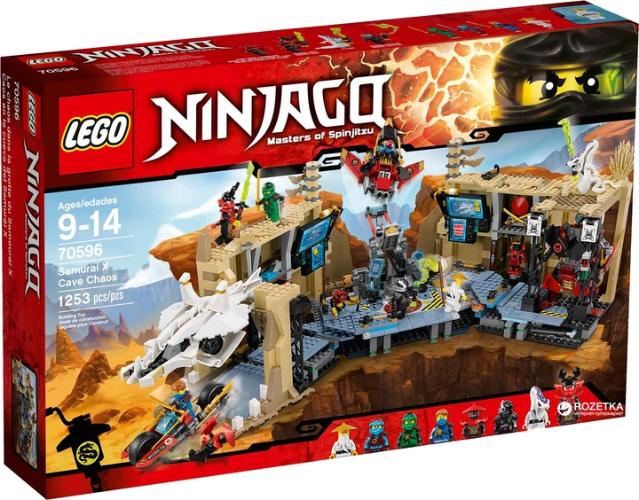 Конструктор LEGO NINJAGO Самурай Х: битва в пещерах 1253 детали