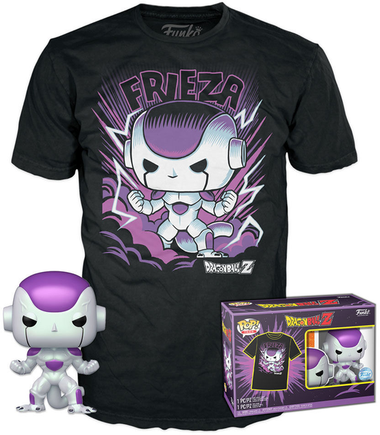 Zestaw prezentowy Funko Pop! & Tee Dragon Ball Frieza Exclusive Figurka 9 cm + Koszulka Rozmiar M (889698636506) - obraz 2